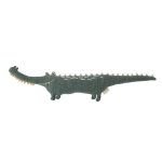 Peluche gustav le crocodile vert en coton et en polyester h17x90x8cm Peluche gustav le crocodile vert en coton et en polyester h17x90x8cm