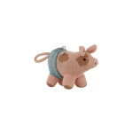 Peluche hugo le cochon rose en coton et en polyester h15x19x12cm Peluche hugo le cochon rose en coton et en polyester h15x19x12cm