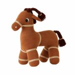 Peluche taffy la chvre en coton et en polyester h38x28x10cm