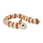 Peluche tigre marron en coton et polyester h16x140x16cm Peluche tigre marron en coton et polyester h16x140x16cm