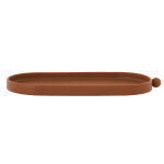 Plateau tiny inka marron en silicone h2x27, 5x12cm Plateau tiny inka marron en silicone h2x27, 5x12cm