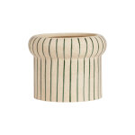 Pot de fleurs blanc en gr�s �16, 5xh13cm