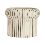 Pot de fleurs blanc en grs 27, 5xh22cm