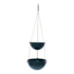 Rangement suspendu gris en mtal 20 / 25xh85cm