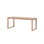 Table basse beige en bois h38x90x41cm