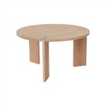 Table basse marron en chêne Ø65xh36cm Table basse marron en chêne Ø65xh36cm