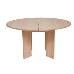 Table marron en chne 140xh74cm