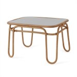 Table marron en rotin h48x67x44, 5cm Table marron en rotin h48x67x44, 5cm
