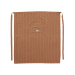 Tablier chef marron en coton organique h92x84cm