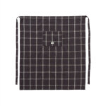 Tablier chef noir en coton organique h92x84cm Tablier chef noir en coton organique h92x84cm