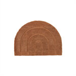 Tapis beige en cuir h55x75x1, 5cm