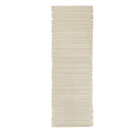 Tapis blanc en laine 250x73cm