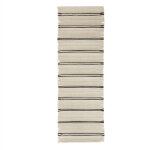 Tapis blanc en laine 250x73cm