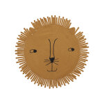 Tapis mural marron en corde en coton Ø98cm Tapis mural marron en corde en coton Ø98cm