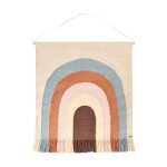 Tapis mural multicolore en laine et en coton 124x100cm