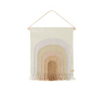 Tapis mural multicolore en laine et coton h69x55cm