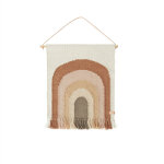 Tapis mural multicolore en laine et coton h69x55cm