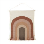 Tapis mural rainbo multicolore en laine et en coton h124x100cm Tapis mural rainbo multicolore en laine et en coton h124x100cm