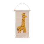 Tapis mural rose en laine h70x32cm Tapis mural rose en laine h70x32cm