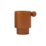 Tasse marron en porcelaine 7, 5xh10cm