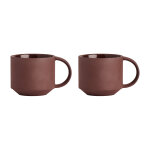 Tasse marron en terracotta h7, 5x11x8cm