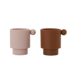 Tasse tiny inka marron en silicone h7, 5x7, 5x6cm