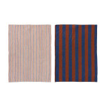 Torchon rouge en coton organique h50x70cm