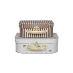 Valise bleu en carton h7, 7x20, 5x14, 7cm