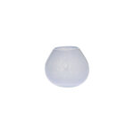 Vase bleu en verre �11xh9cm