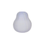 Vase bleu en verre 19, 5xh20cm