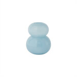 Vase bleu en verre 19, 5xh23cm