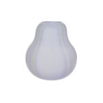 Vase bleu en verre 24, 5xh25cm