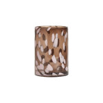 Vase marron en verre �13xh19cm