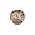 Vase marron en verre 14xh13cm