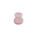 Vase rose en verre Ø10xh12, 5cm Vase rose en verre Ø10xh12, 5cm