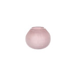Vase rose en verre �11xh9cm
