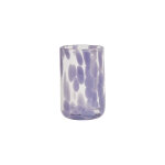Vase violet en verre 6, 8xh10, 5cm