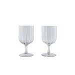 Verre blanc en verre 7, 7xh15cm