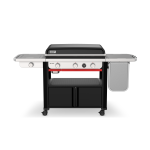 Plancha premium weber ; slate gpsb 76 cm sur chariot