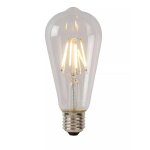 Ampoule transparente e27 led - lucide st64 - 49015 / 05 / 60