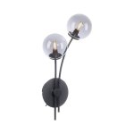 Applique 2 lampes design neuhaus widow noir m?tal 9014 - 18