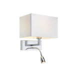 Applique 2 lampes led marksl?jd savoy chrome m?tal 106307