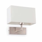 Applique avec abat - jour faro swing nickel mat acier 62988 Applique avec abat - jour faro swing nickel mat acier 62988