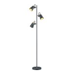 Lampadaire 3 lampes design trio edward noir m?tal 408800332