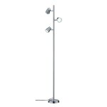 Lampadaire 3 lampes led trio narcos nickel acier 473190307