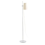 Lampadaire avec abat - jour faro lupe chrome m?tal 29998