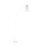 Lampadaire design aluminor arc blanc acier arc ls b