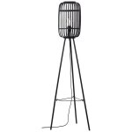 Lampadaire design brilliant woodrow beige bois 94977 / 76