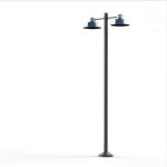 Lampadaire ext?rieur 2 lampes design roger pradier faktory 122005