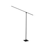 Lampadaire / lampe de lecture led lucide agena noir aluminium 23750 / 15 / 30